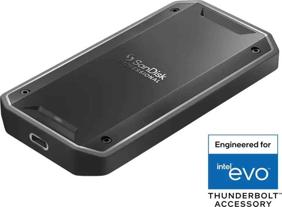 SSD i jashtëm Sandisk Pro G40 1TB, Thunderbolt 3, USB-C, IP68, i zi