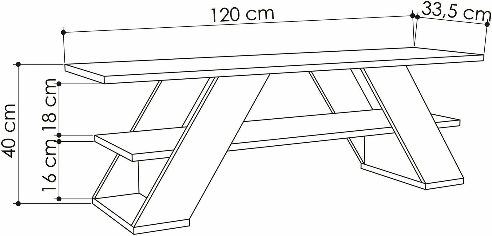 Komodë TV Skye Decor, ngjyrë rëre (sandstone)