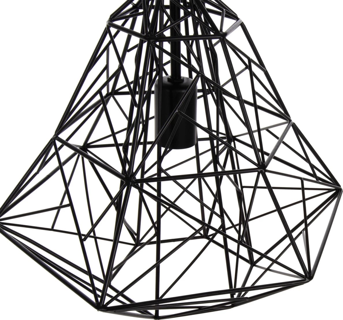 Llambë varëse tavani, kapak rrjetë metali e zezë, FH4067, 36x30x130H cm Llambë varëse tavani, kapak rrjetë metali e zezë, FH4067, 36x30x130H cm