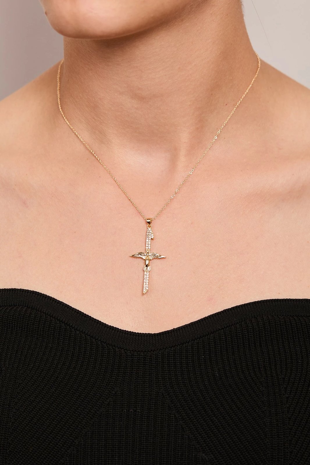 Qafore metalike ngjyrë ari, Elika, CK9943