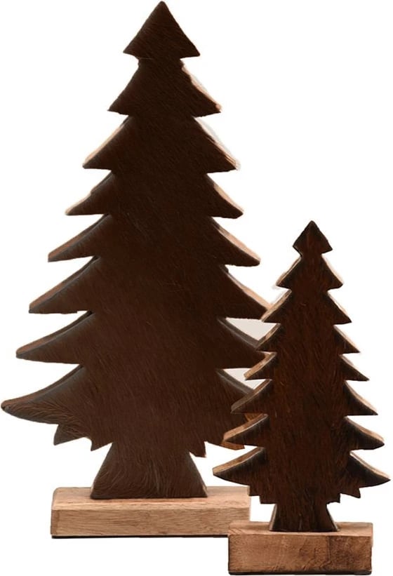 Dekor pemë Krishtlindjes, ngjyrë kafe, 20x6x25cm Dekor pemë Krishtlindjes, ngjyrë kafe, 20x6x25cm