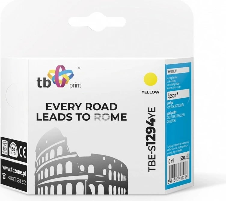 Toner TB Print TBE-S1294YE, për Epson Stylus SX420W/SX425W/SX525WD/SX620FW, Yellow