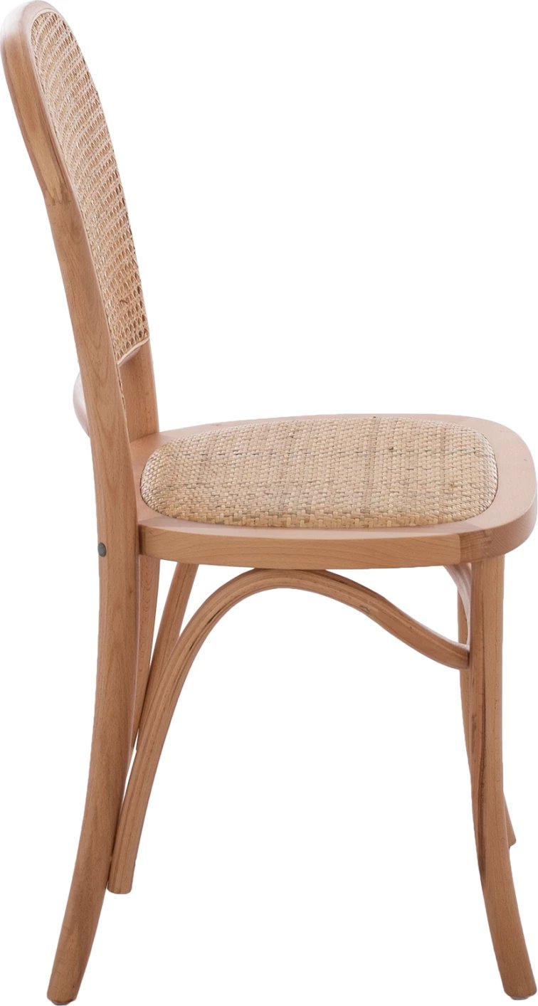 Karrige profesionale SLOAN, dru ahu, shpinë e perforuar, FH8915.21, natyrale, 45x48x88H cm