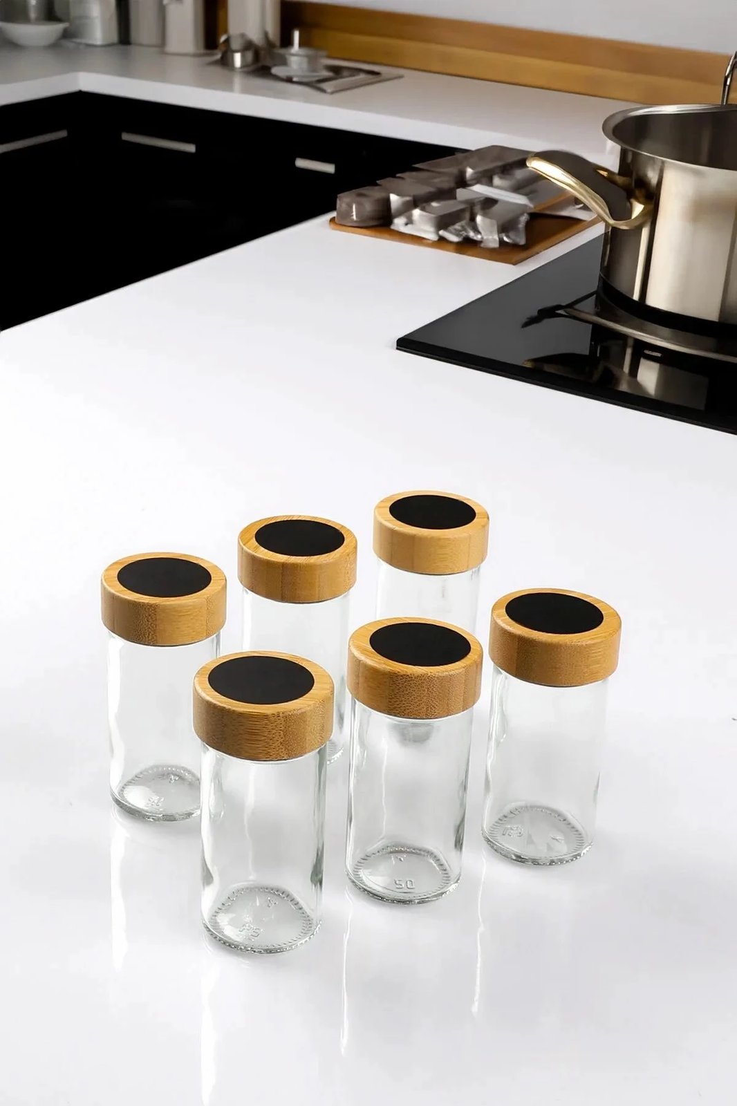 Set kavanozash (6 copë), Hermia Concept, Bade-6Lıyuvarlakbaharat