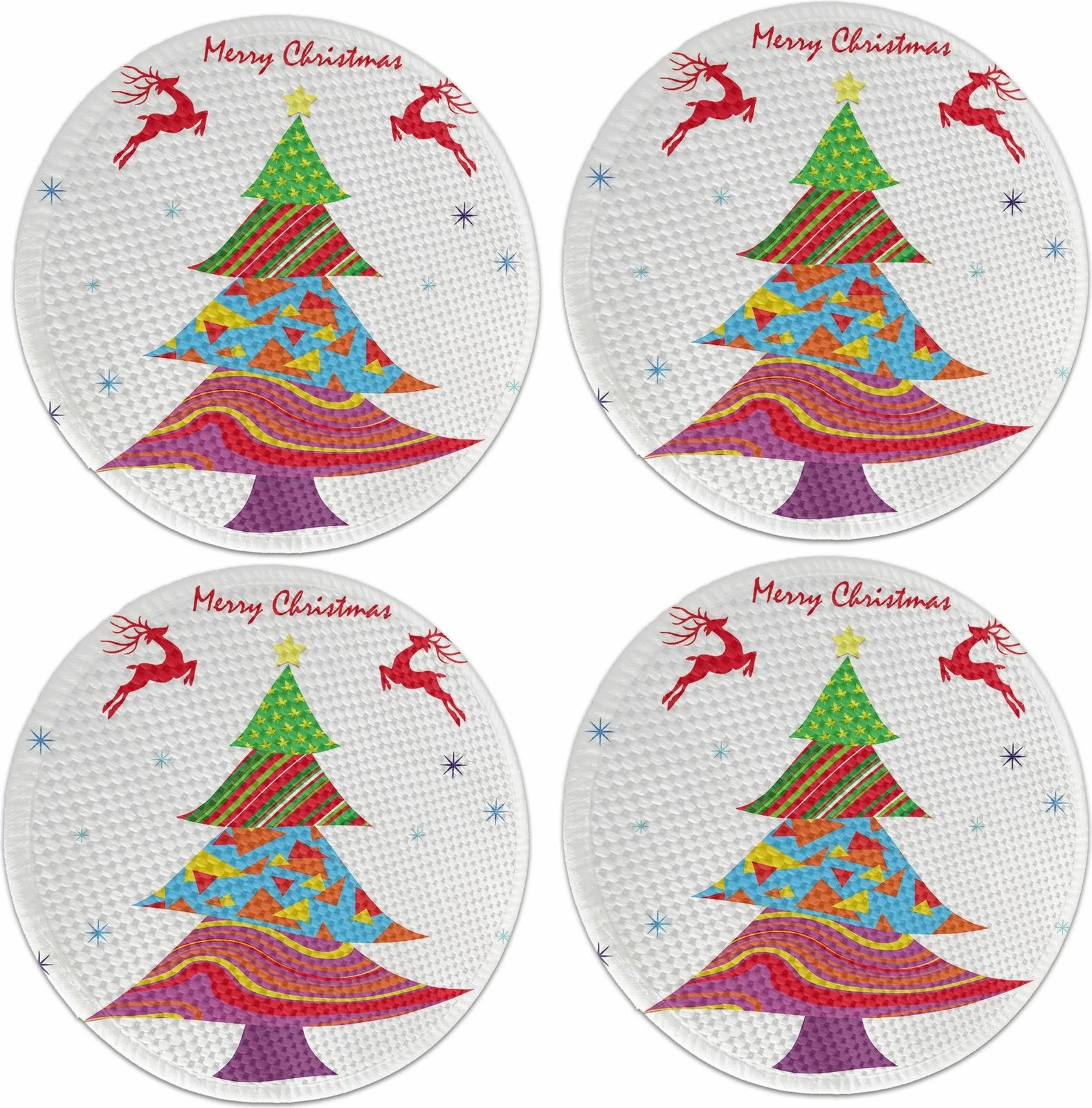 Set nënshtrues tavoline Hermia Concept, shumëngjyrësh, 4 copë, 37cm