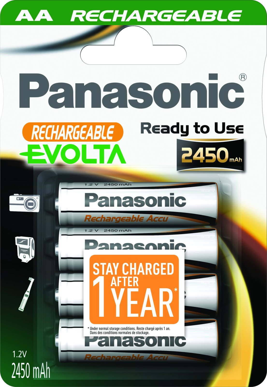 PANASONIC  HHR-3XXE/4BP 2450mAh  