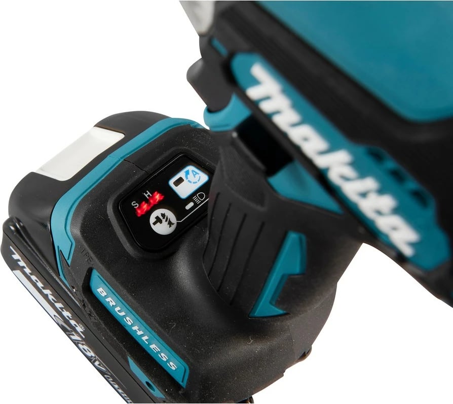 Çelës goditës Makita DTD157Z, brushless, 18V, 1/4", 3000 RPM, zi/gjelbër