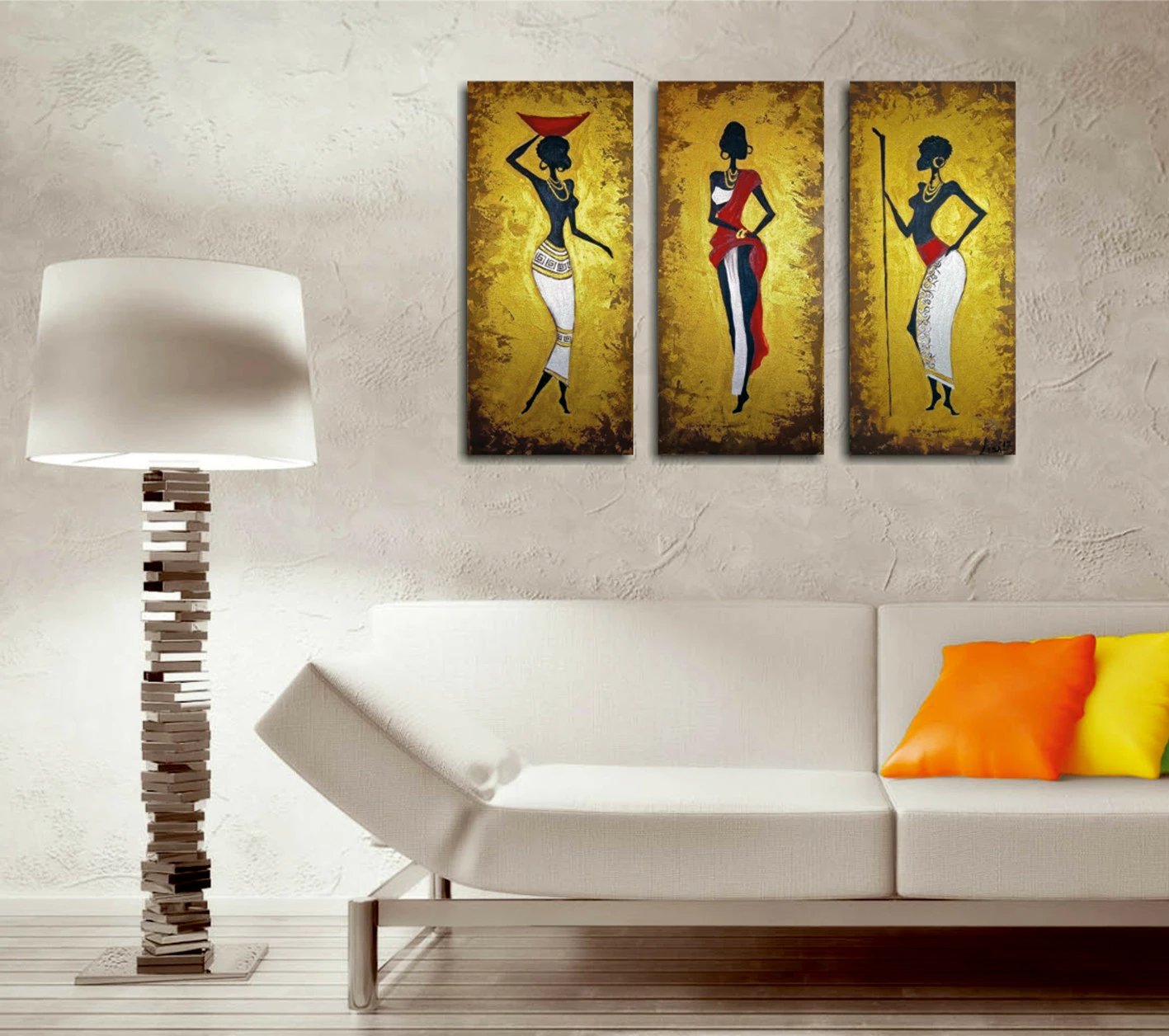 Pikturë dekorative në kanavacë (3 copë), Wallity, UC024