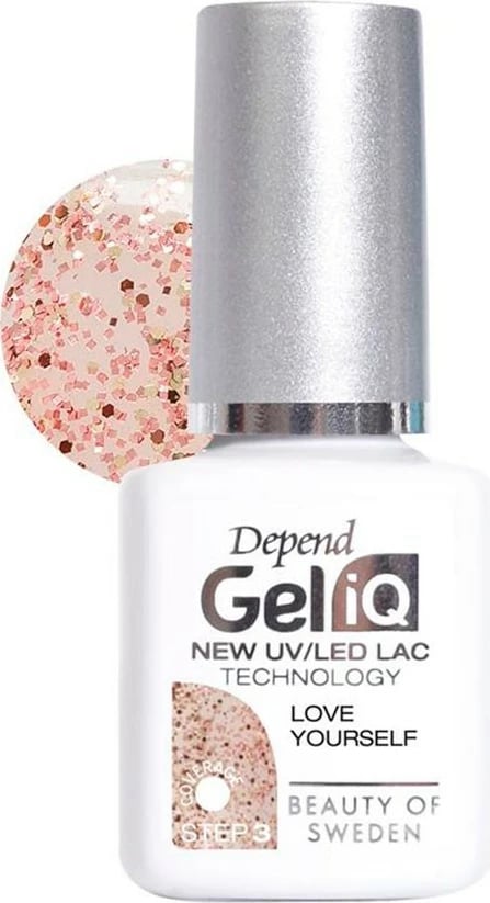 Llak për thonj BETER Depend Gel IQ Love Yourself 41063 glitter rozë Llak për thonj BETER Depend Gel IQ Love Yourself 41063 glitter rozë