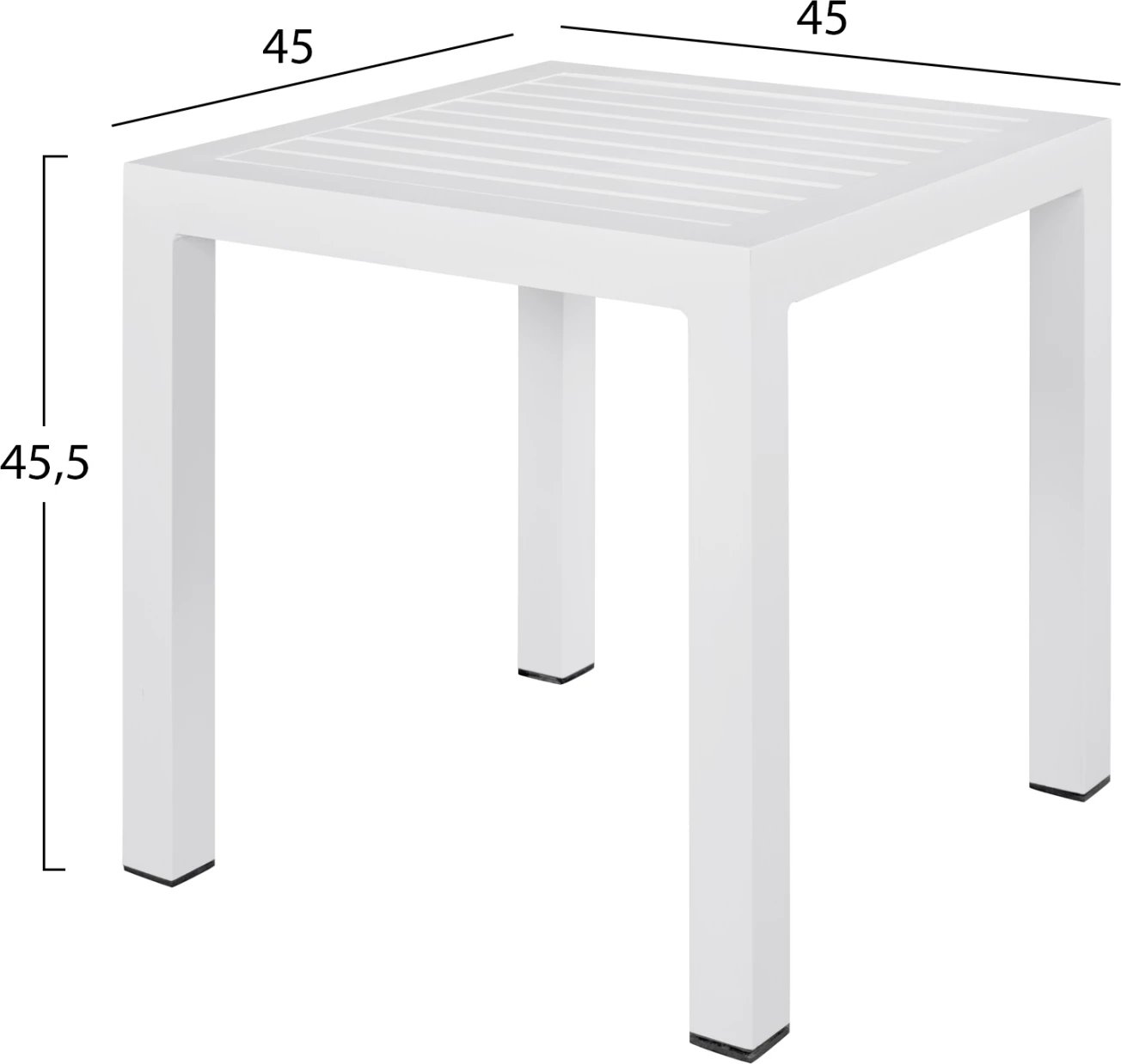 Tavolinë alumini FH5402.01 e bardhë 45x45x45,5 cm