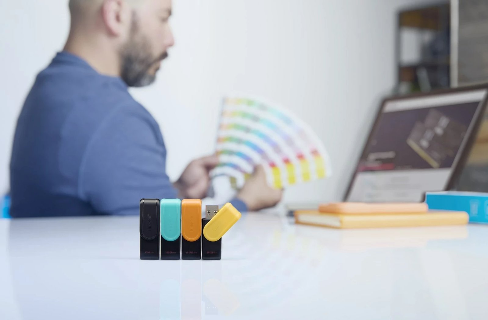 USB Kingston DataTraveler Exodia S 512GB, USB 3.2, Zi/Verdhë