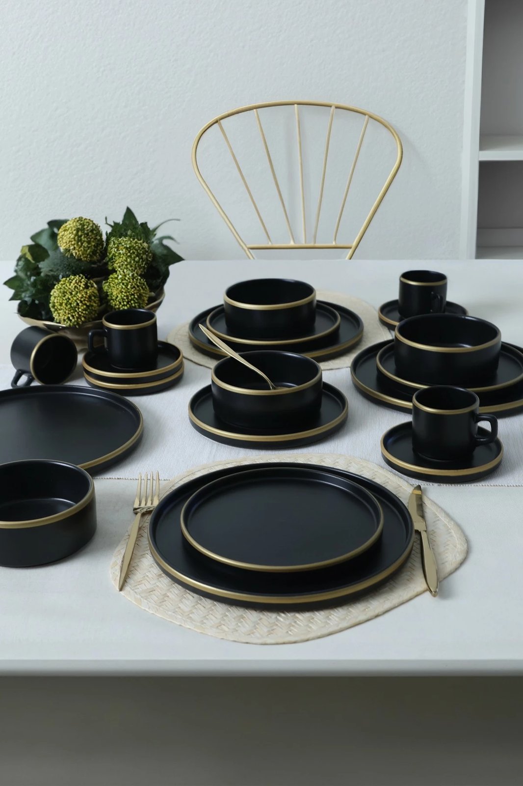 Set darke 20 pjesësh Hermia Concept, X00018939, ngjyrë e zezë mat Set darke 20 pjesësh Hermia Concept, X00018939, ngjyrë e zezë mat