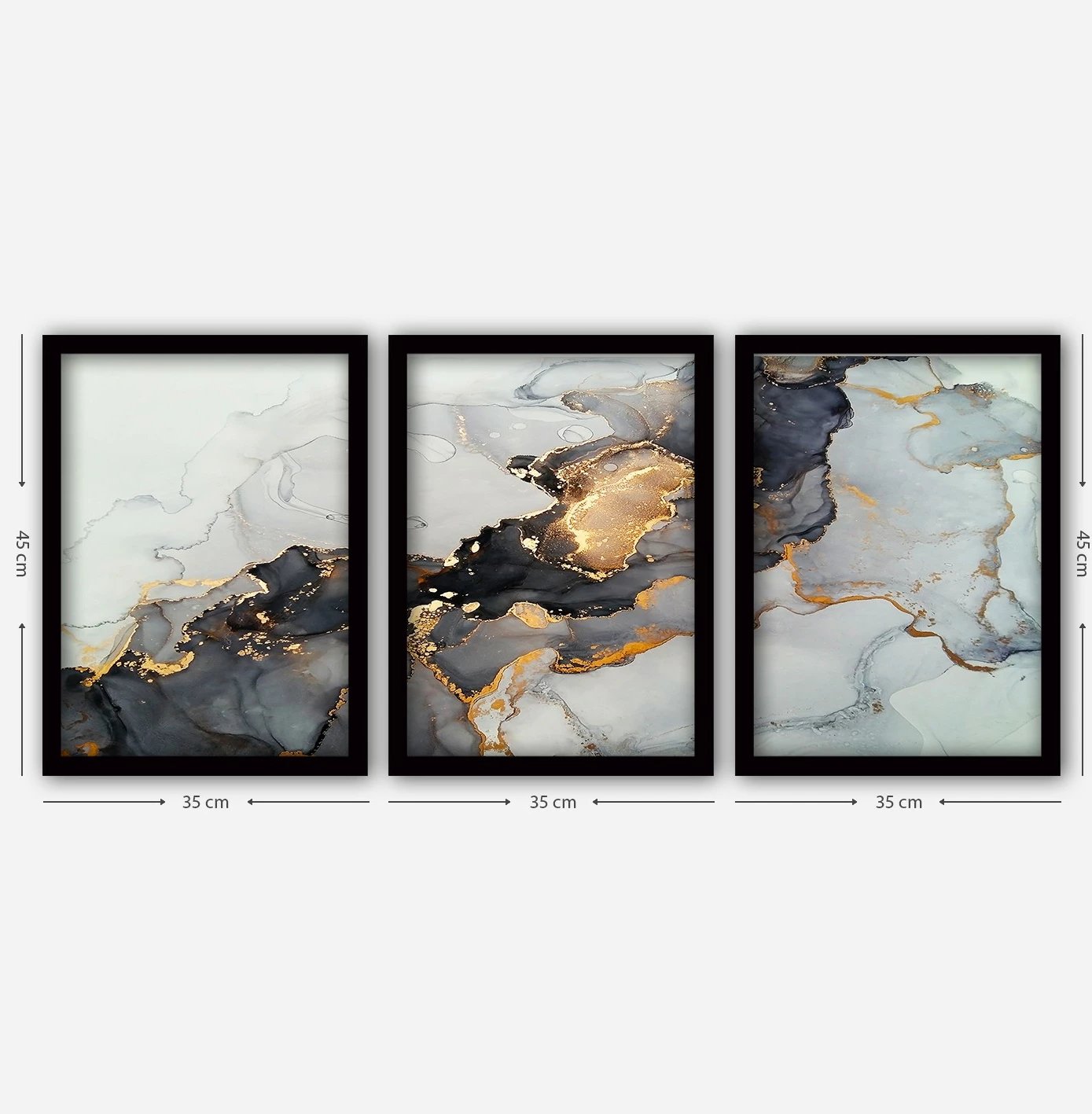 Pikturë dekorative me kornizë (3 pjesë), Wallity, 3SC34