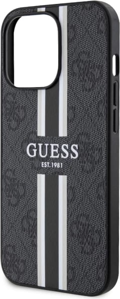 Mbështjellës Guess GUHMP13LP4RPSK për iPhone 13 Pro/13 6.1", hardcase, MagSafe, zi