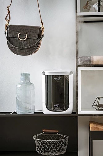 Lagështues ajri, Adler, AD 7966, 4.6L, ultrasonik, LCD, aromaterapi, bardhë/zi