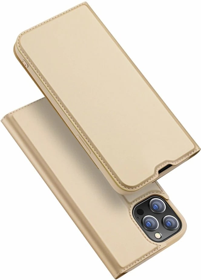 Mbështjellës Dux Ducis Skin Pro Bookcase për iPhone 13 Pro Max, ari