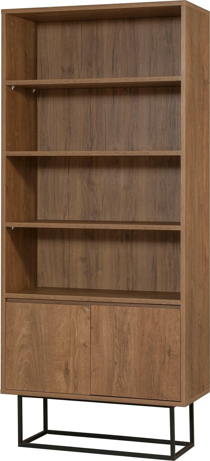 Set mobiljesh për dhomë dite, Skye Decor, Laxus Takım 25, ngjyrë arre dhe e zezë