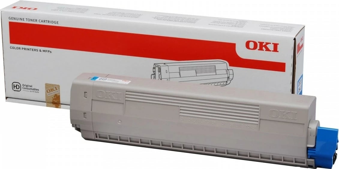 Toner OKI 44844507 për C831/C841, cyan, 10,000 faqe