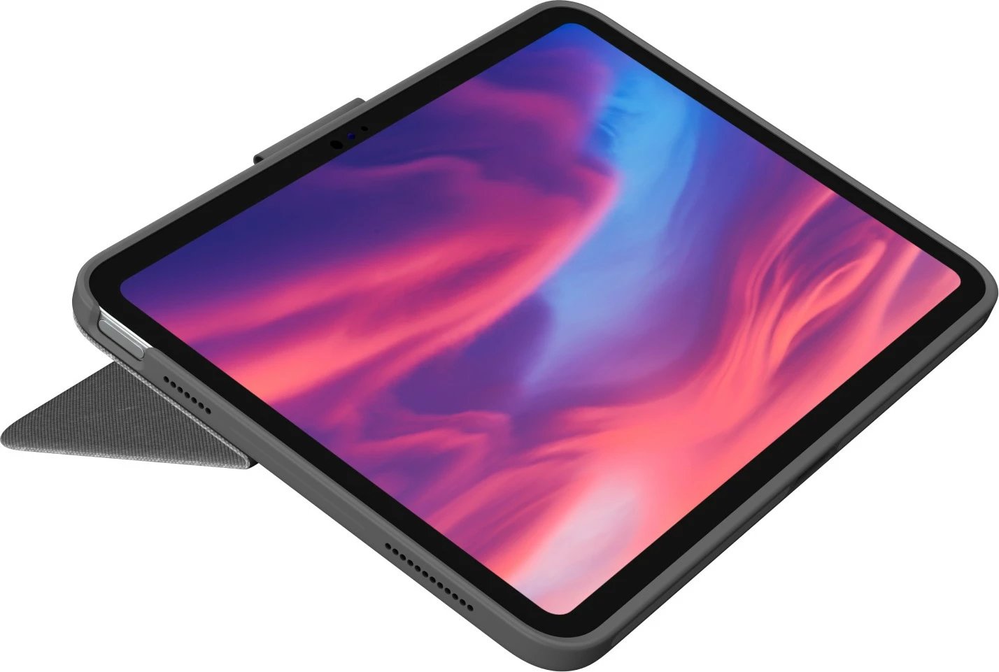 Mbështjellës me tastierë Logitech Combo Touch, QWERTZ, Gjermanisht, Touchpad, Gri