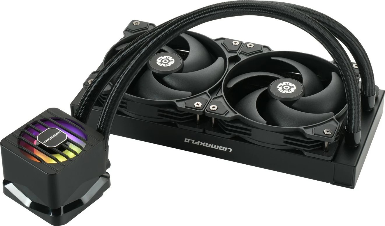 Ftohës uji CPU Enermax LIQMAXFLO ELC-LMF240-SF, 240mm, RGB, i zi