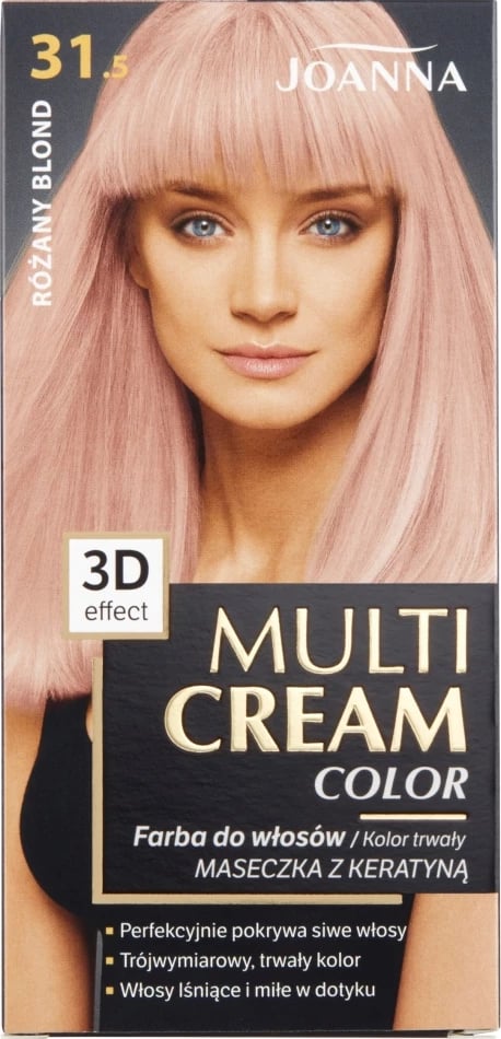 Bojë për flokë për femra Joanna Multi Cream Color 31.5 Rose Blonde, 1 copë