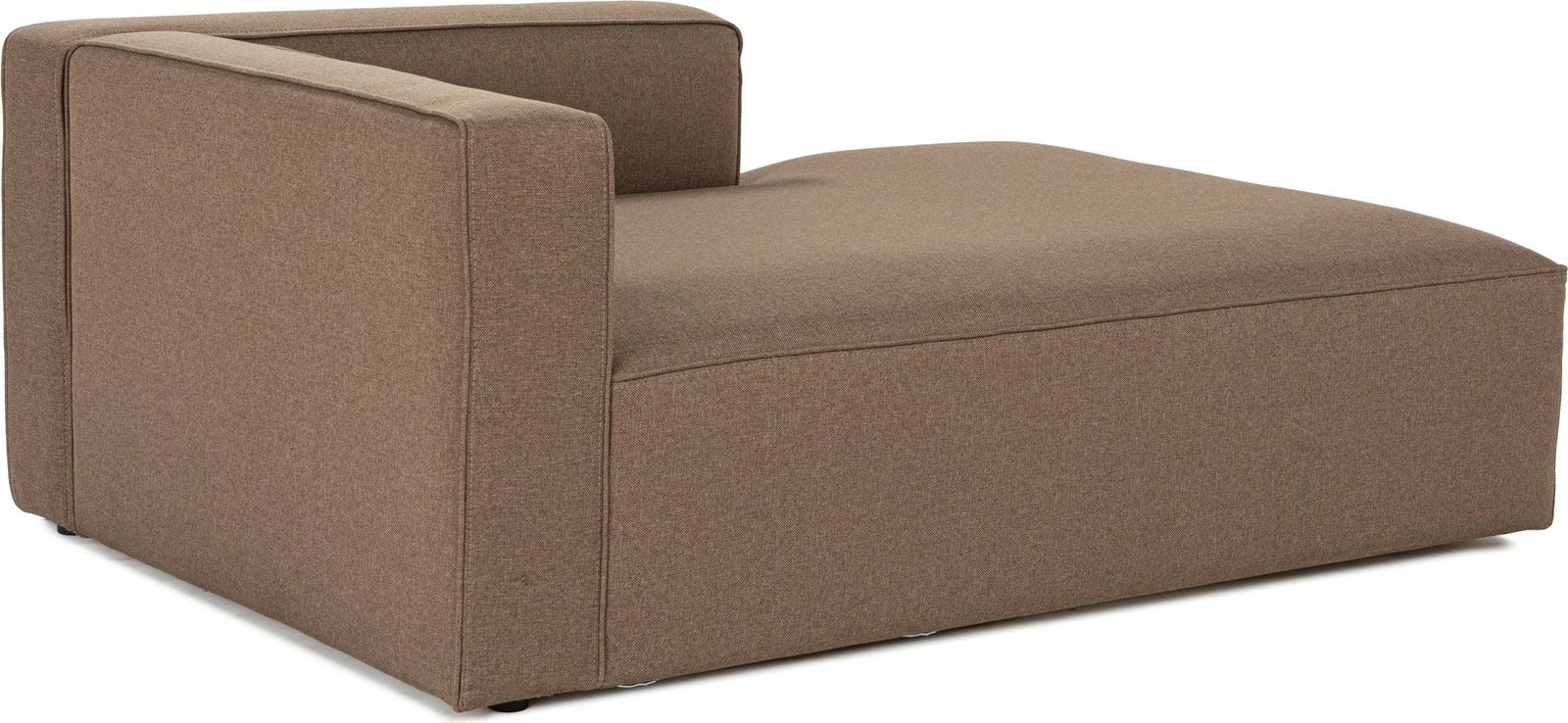 Krevat divan një vendësh Mora XL Chl, krah i djathtë, ngjyrë kafe