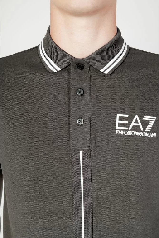 Maicë polo për meshkuj EA7 Emporio Armani, gri