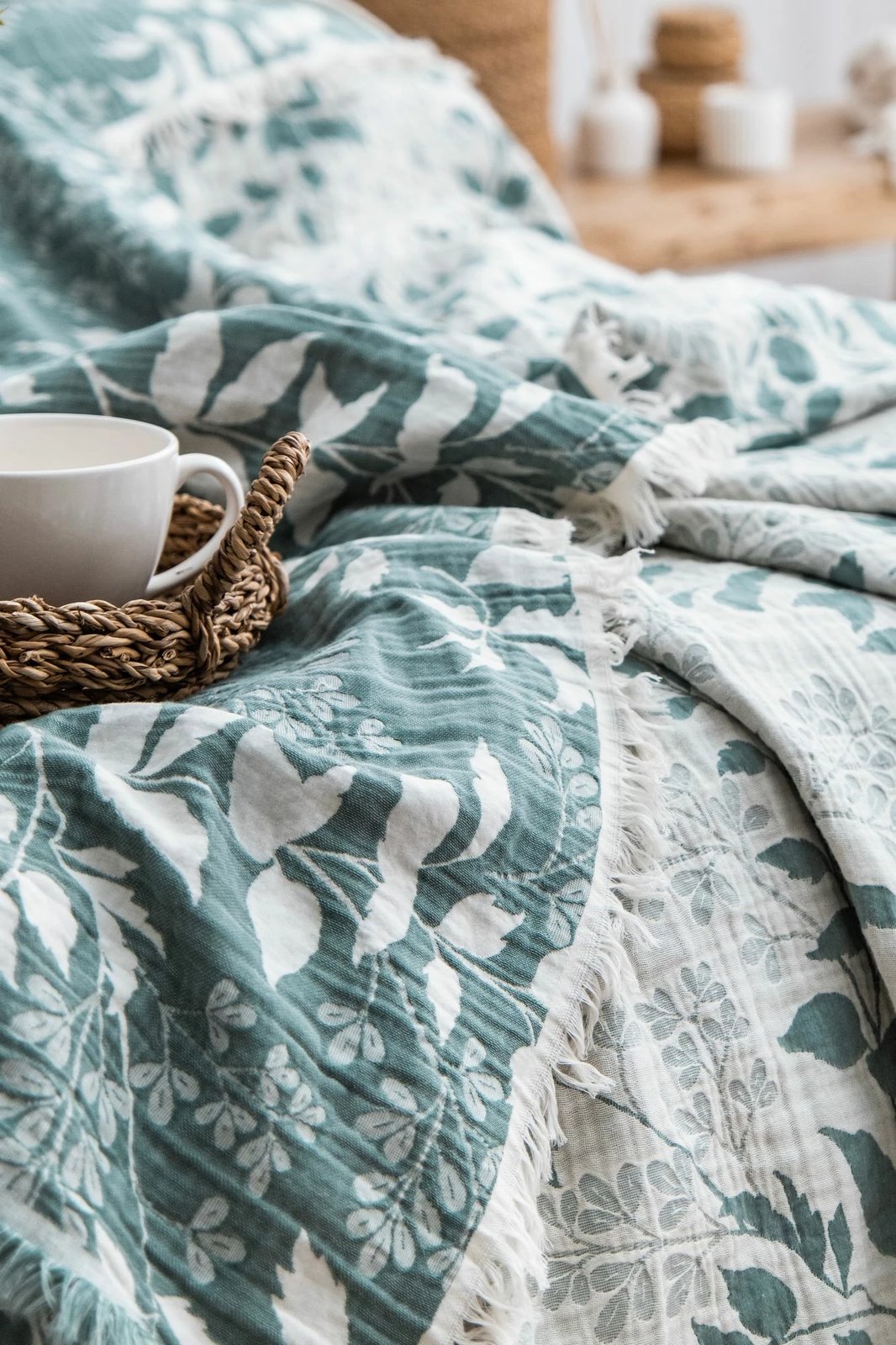 Set mbulesë dysheku dopio, L'essentiel Amore, ngjyrë e gjelbër