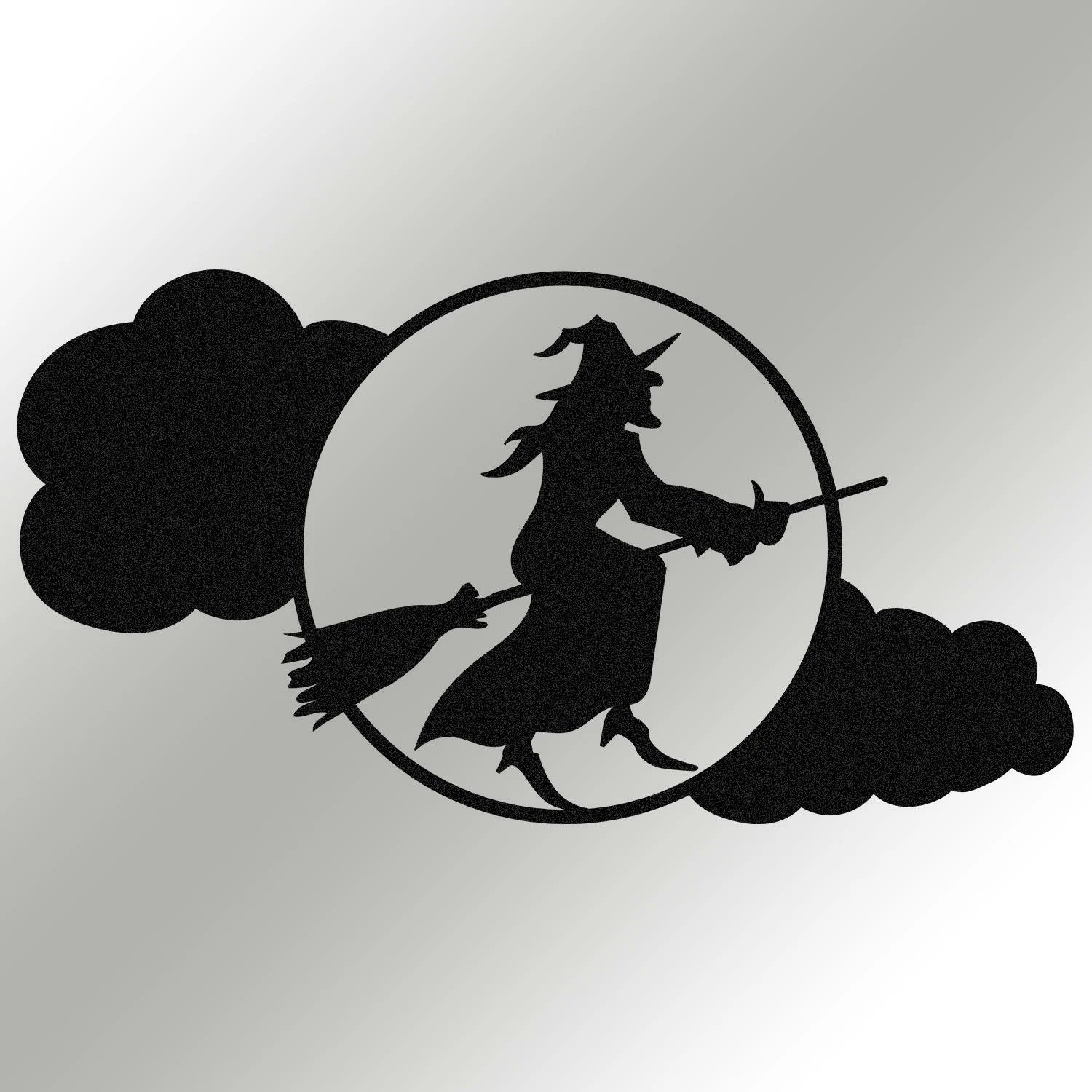 Aksesor dekorativ metalik për mur, Halloween, Wallity, 53x28cm