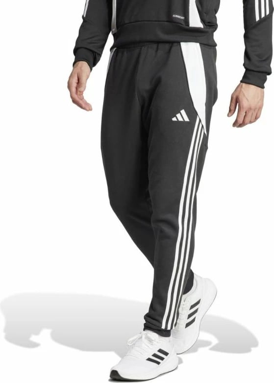 Pantallona për meshkuj adidas Tiro 24, të zeza dhe të bardha Pantallona për meshkuj adidas Tiro 24, të zeza dhe të bardha