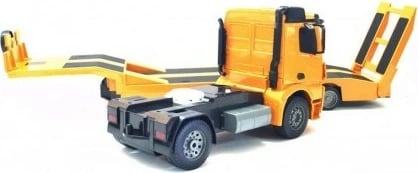 Kamion lodër RC ATA Double Eagle Mercedes Arocs DO-E562, 1:20, Verdhe/zi, me rimorkio