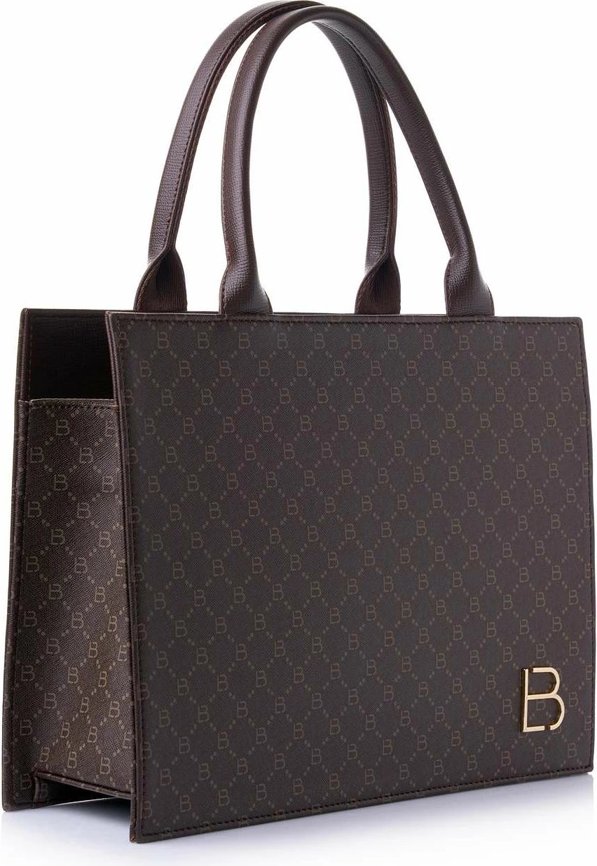 Çantë tote Lucky Bees Mira, ngjyrë kafe