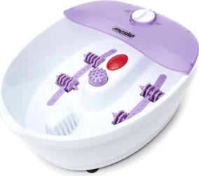Masazhues këmbësh, Adler MS 2152, flluska vibrim dhe masazh i thatë me ngrohje infra të kuqe, 4 rrotulla, 75 W, rozë/e bardhë