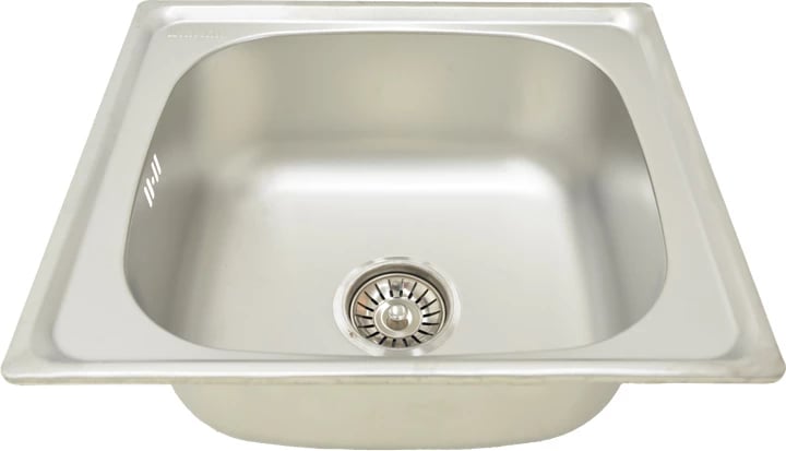 Lavaman inox i ndërtuar, 46x42cm