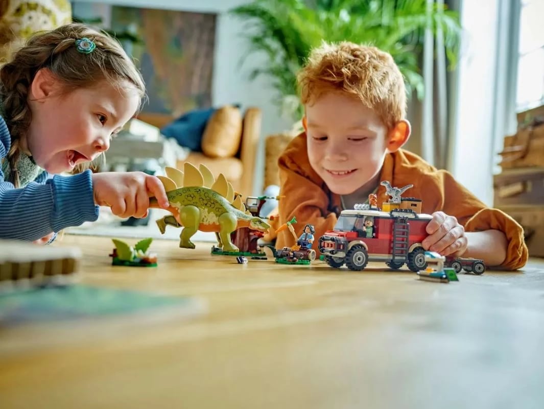 Set ndërtimi LEGO Jurassic World 76965 Dinosafari: Stegosaurus Discovery, 420 pjesë