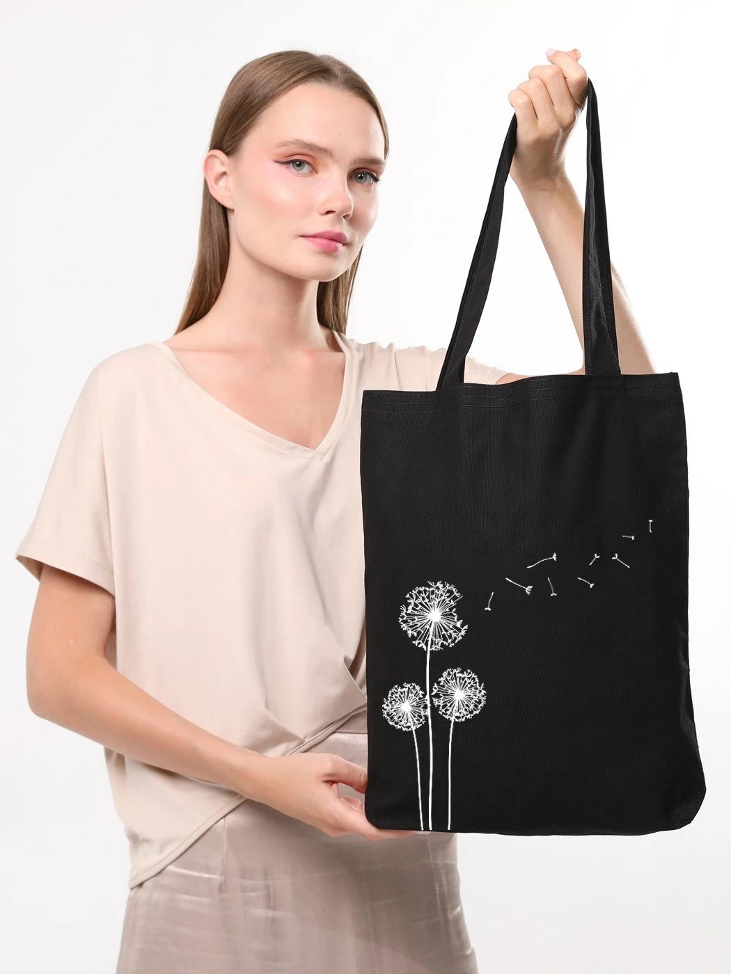 Çantë tote Zoozie Bags, 1455, e zezë, 35x40x8cm