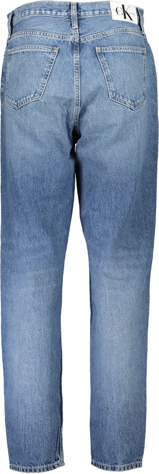 Pantallona xhins për femra Calvin Klein Mom Jeans, blu