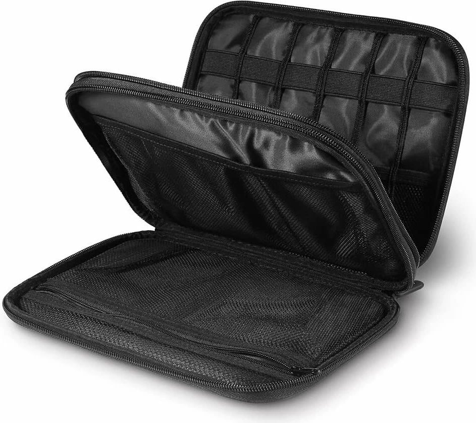 Kasë Ugreen për hard disqe, SSD, kabllo telefoni dhe aksesorë, 24.5 x 17.5 x 5 cm, Gri