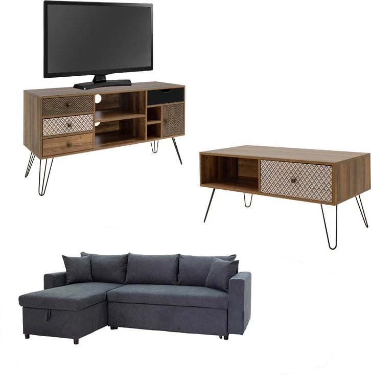 Set salloni për studentë Boho 2 3 pjesë