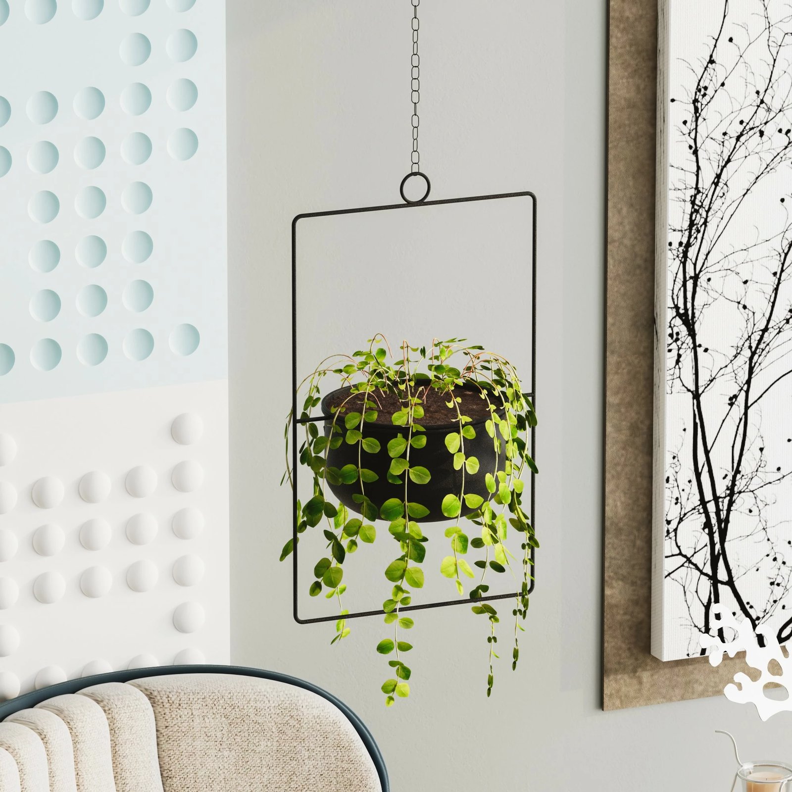 Vazo dekorative Aberto Design, parvaz, e zezë