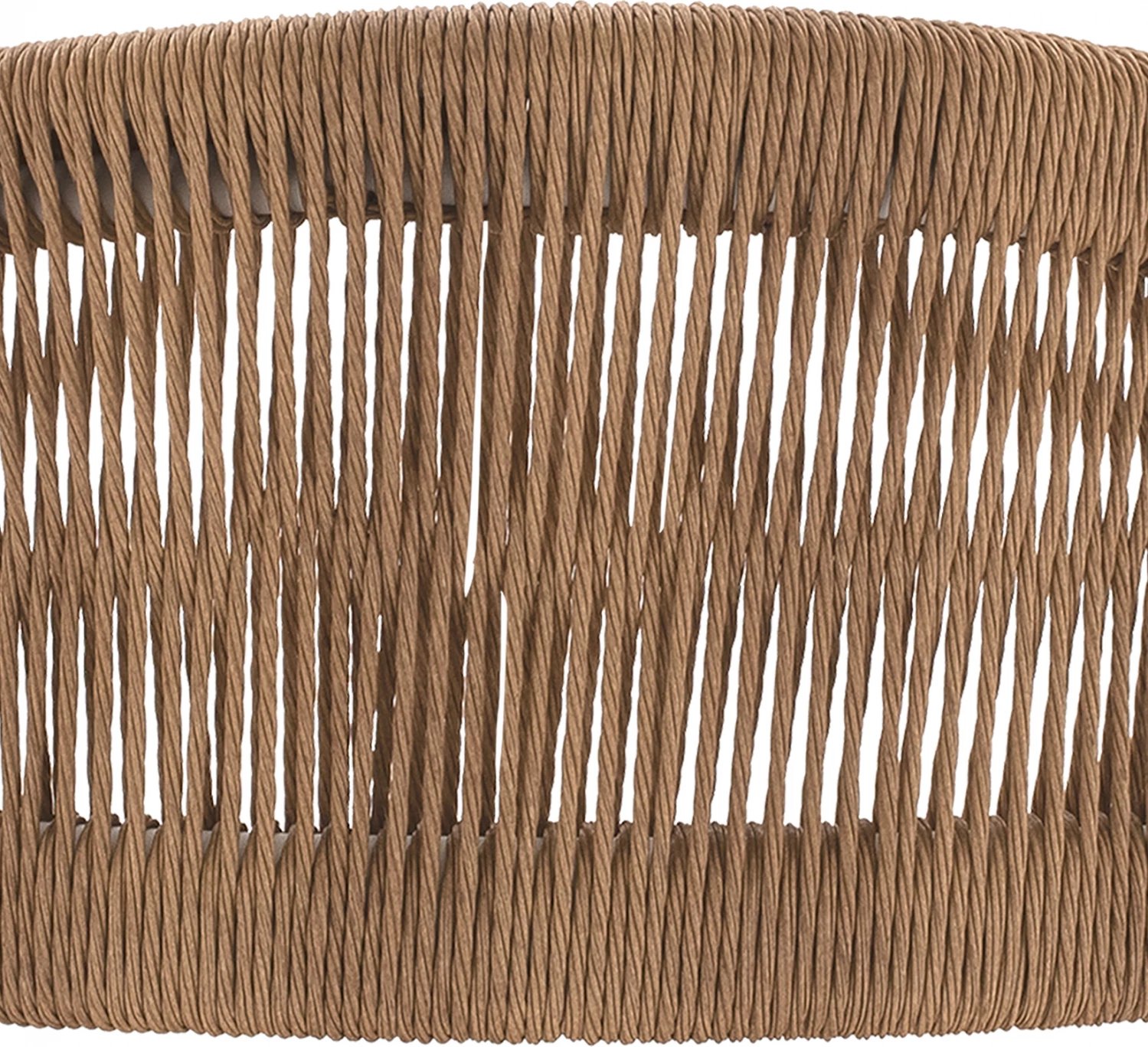 Karrige për bar alumini e bardhë me litar bezhë FH5785.01 56x59x107 cm