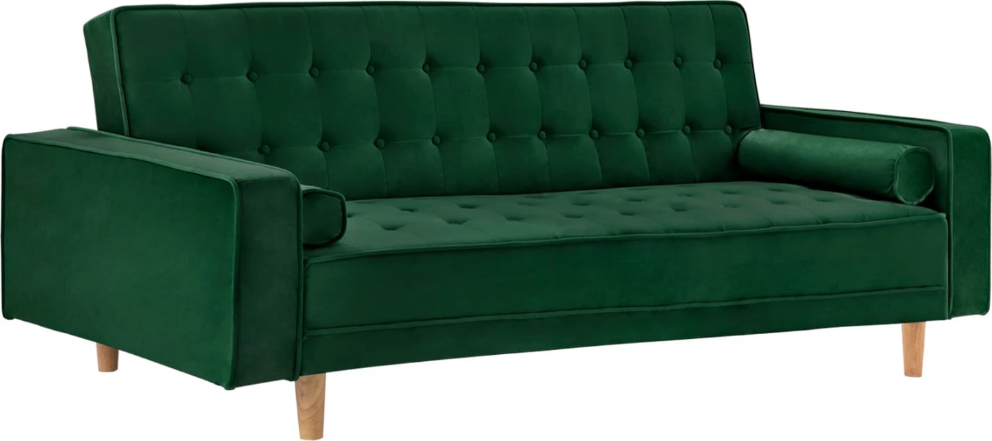 Divan-shtrat Salvador FH3150.13, kadife jeshile, 224x88x84 cm