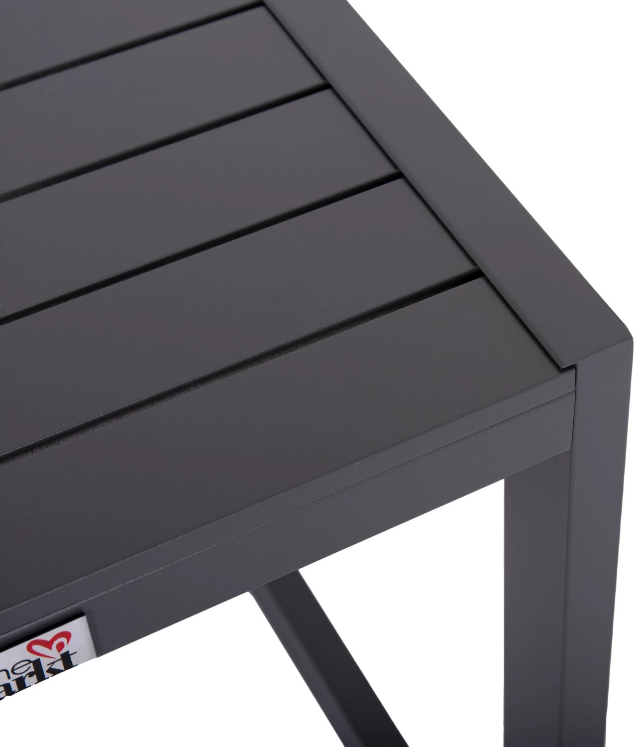 Tavolinë anësore për shezlong, alumin, ngjyrë gri e errët, BELLING FH6274.03, 42x43x53cm