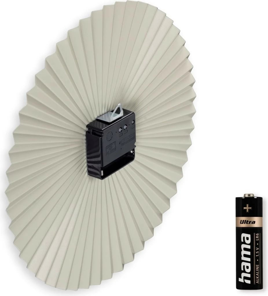 Orë muri Hama Barbados 185886, analog, metal, 30cm, gjelbër-gri