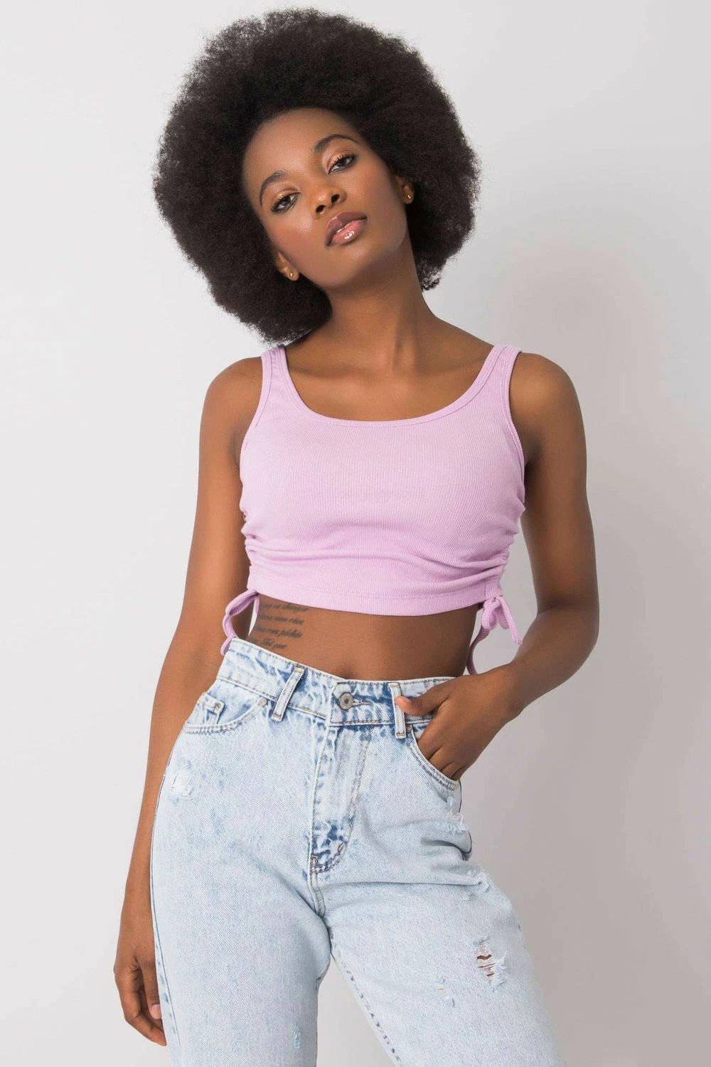 Crop top për femra Rue Paris 215393, vjollcë