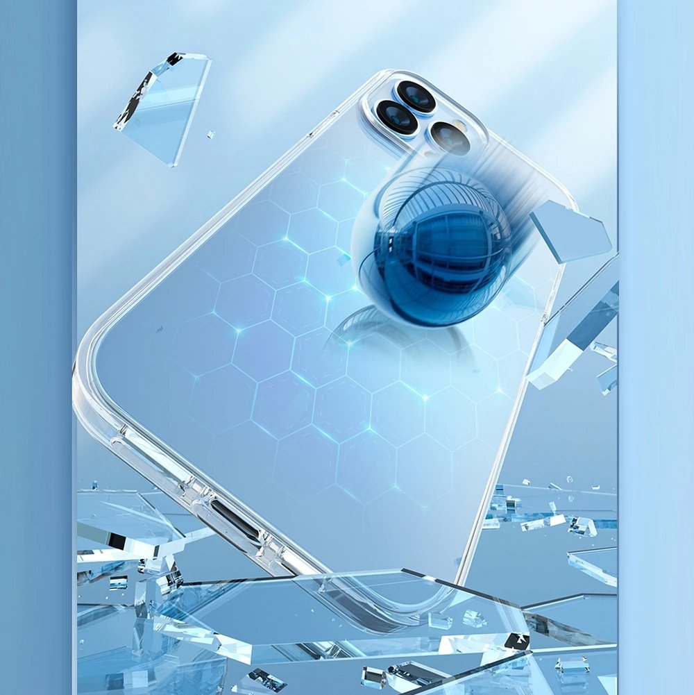 Mbështjellës Kingxbar Elegant Series për iPhone 13 Pro Max, Transparent