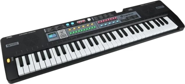 Tastierë SUPRIMO 6109L me mikrofon, 61 taste, për fëmijë, e zezë