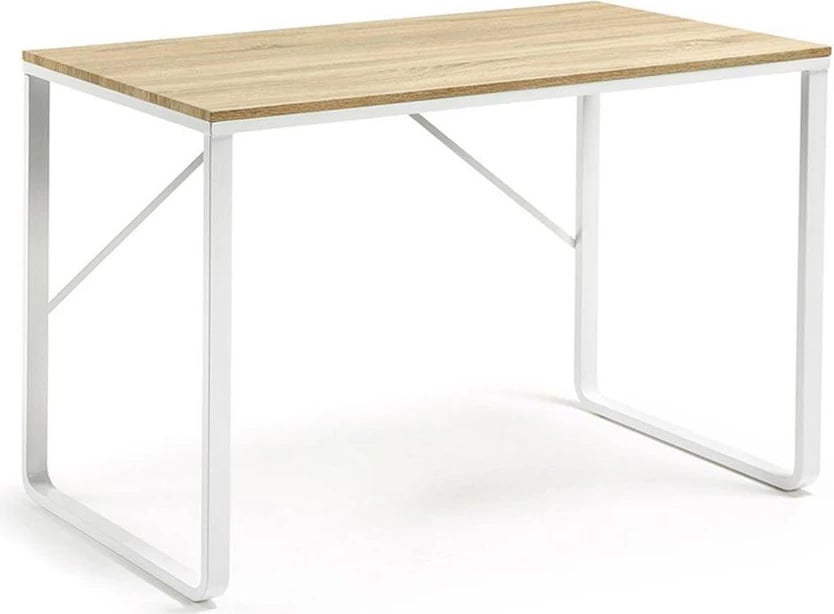 Tavolinë pune FORMA, ngjyrë sonoma e bardhë, 120x60x75cm