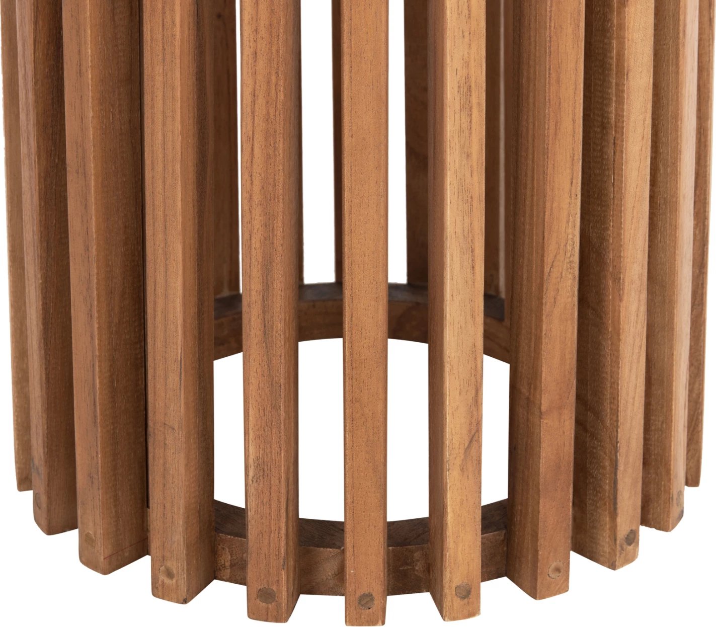 Bazë për bar, lartësi mesatare, rrumbullake, FRANTZ FH1, dru MINDI, ngjyrë natyrale, Φ40x90Hcm