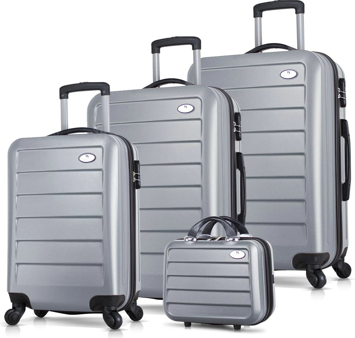 Set valixhesh (4 copë), ngjyrë gri, Zoozie Bags, 4841